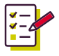 Icon Auszahlplan – Liste mit Stift