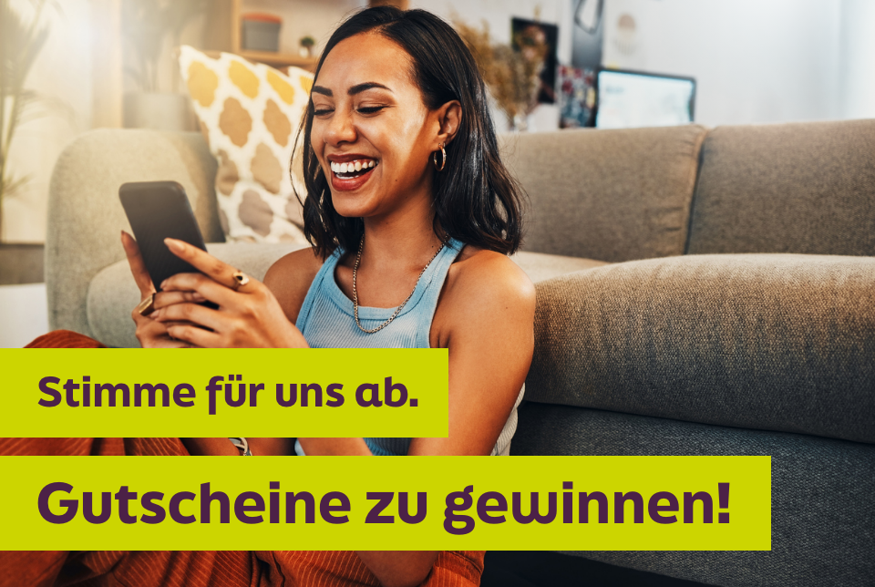 Stimme für uns ab